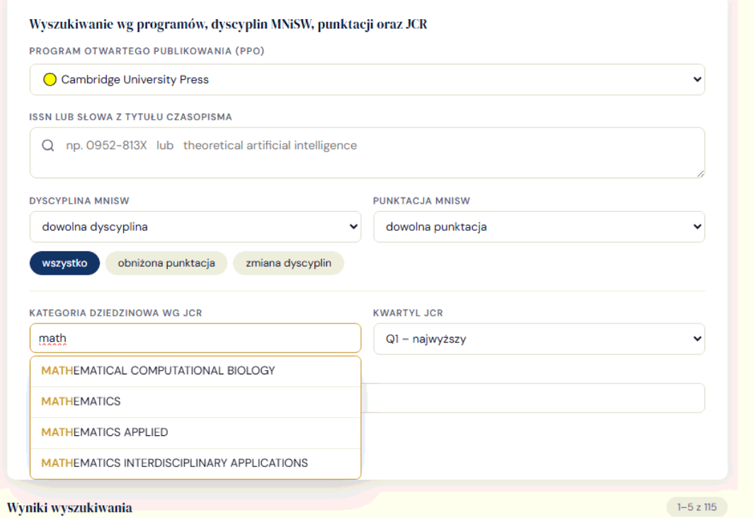 wybór programu finansowania